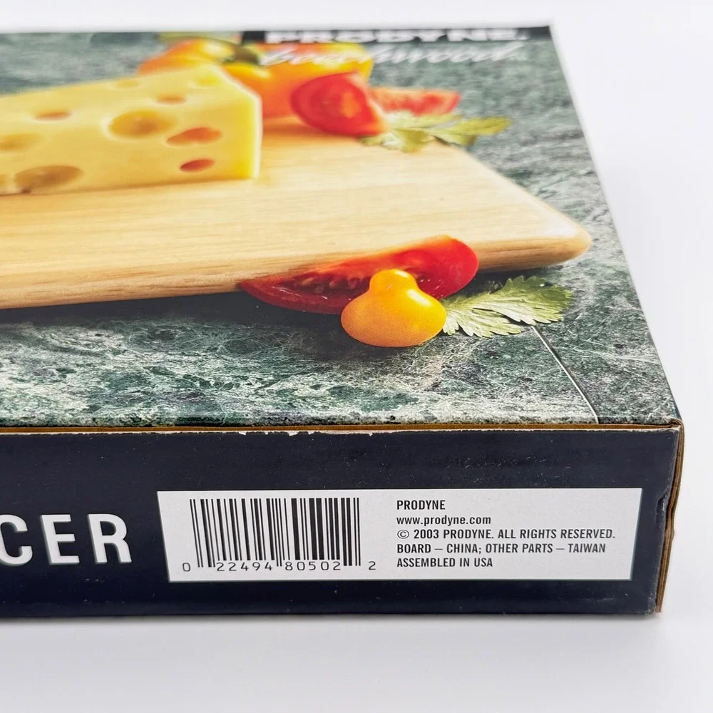 Prodyne Beechwood Cheese Slicer Board Stainless Steel Wire 805-B New‎